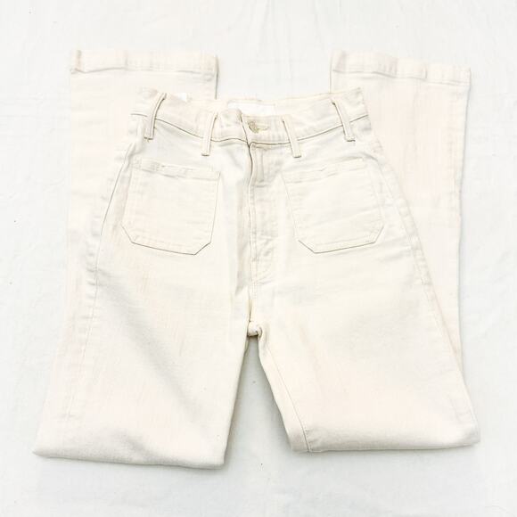 Mother Superior The Hustler Patch Pocket Flood Act Natural Denim Jeans Size 23 - Picture 4 of 9